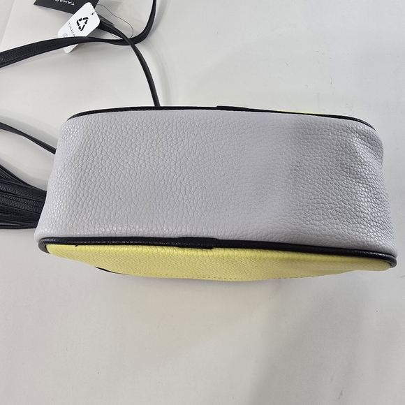 Tahari Quincy Colorblock Hobo Bag Quilt Faux Leather Recycled Tassel Hanbag NWT - Picture 8 of 14